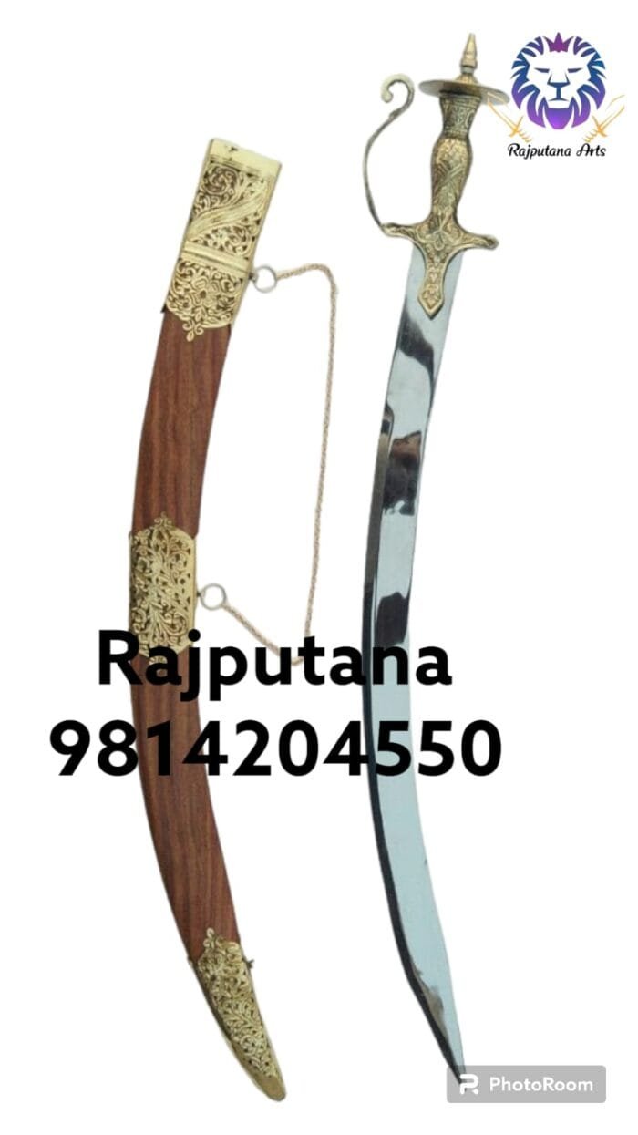 Jodhpuri Gold Wood Talwar