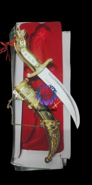 Shine Gold Horse Tibetian Sword Dagger