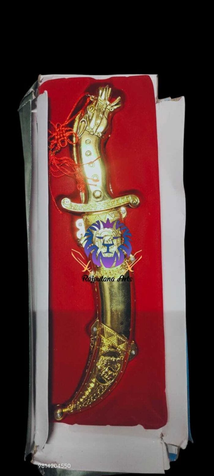 Shine Gold Horse Tibetian Sword Dagger