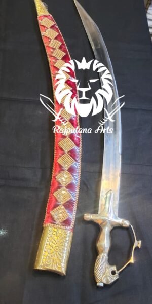 Red Cover Lion Head Wedding Sword