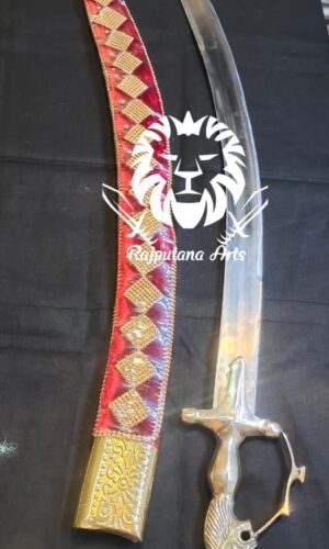 Red Cover Lion Head Wedding Sword