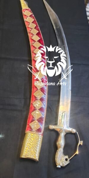 Red Cover Lion Head Wedding Sword